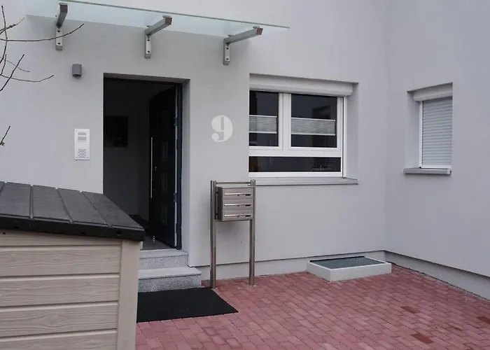 1 Dg Mit Klimaanlage Und Kleinen Balkon דירה Oedheim